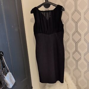Elegant Black Sleeveless Midi Dress